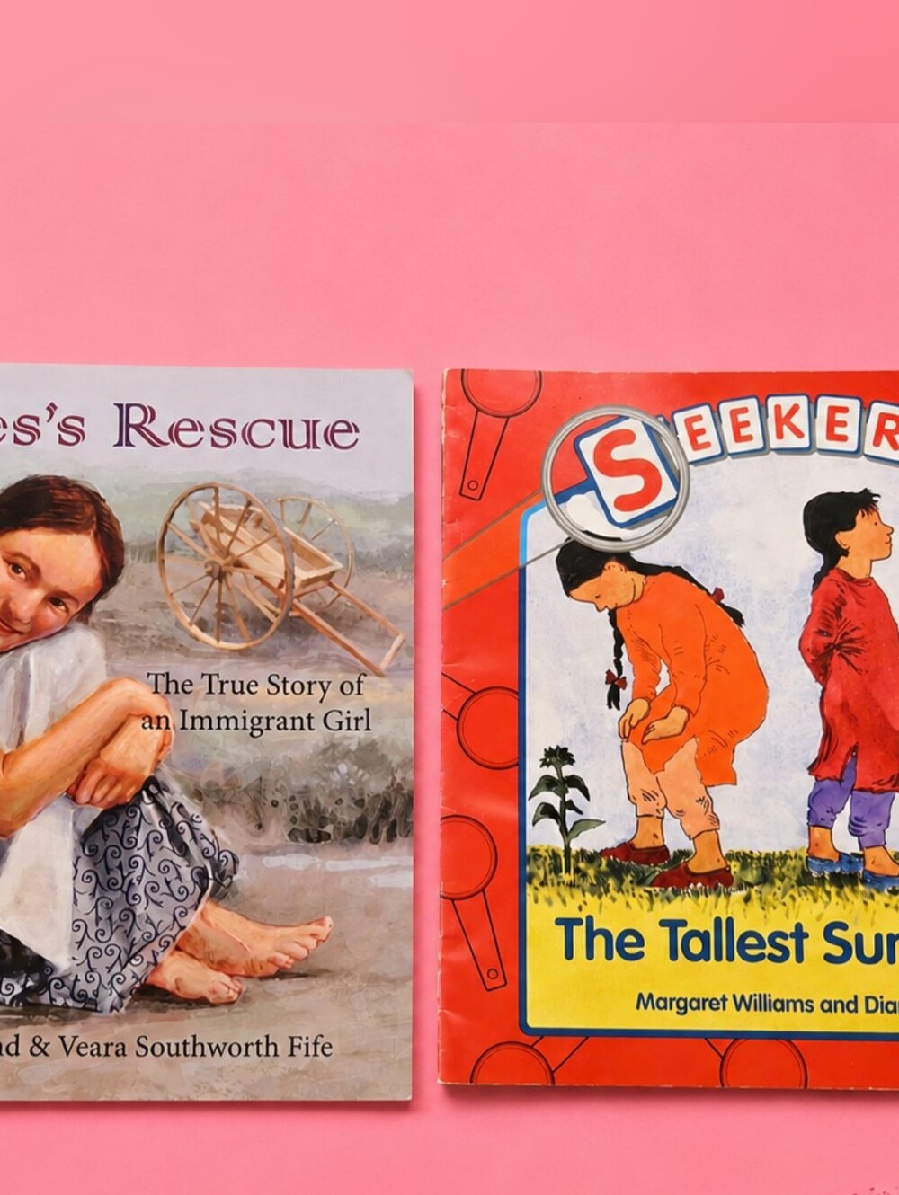 Agnes's Rescue & The Tallest Sunflower Kids Book Lot | Homeschool | Early Reader